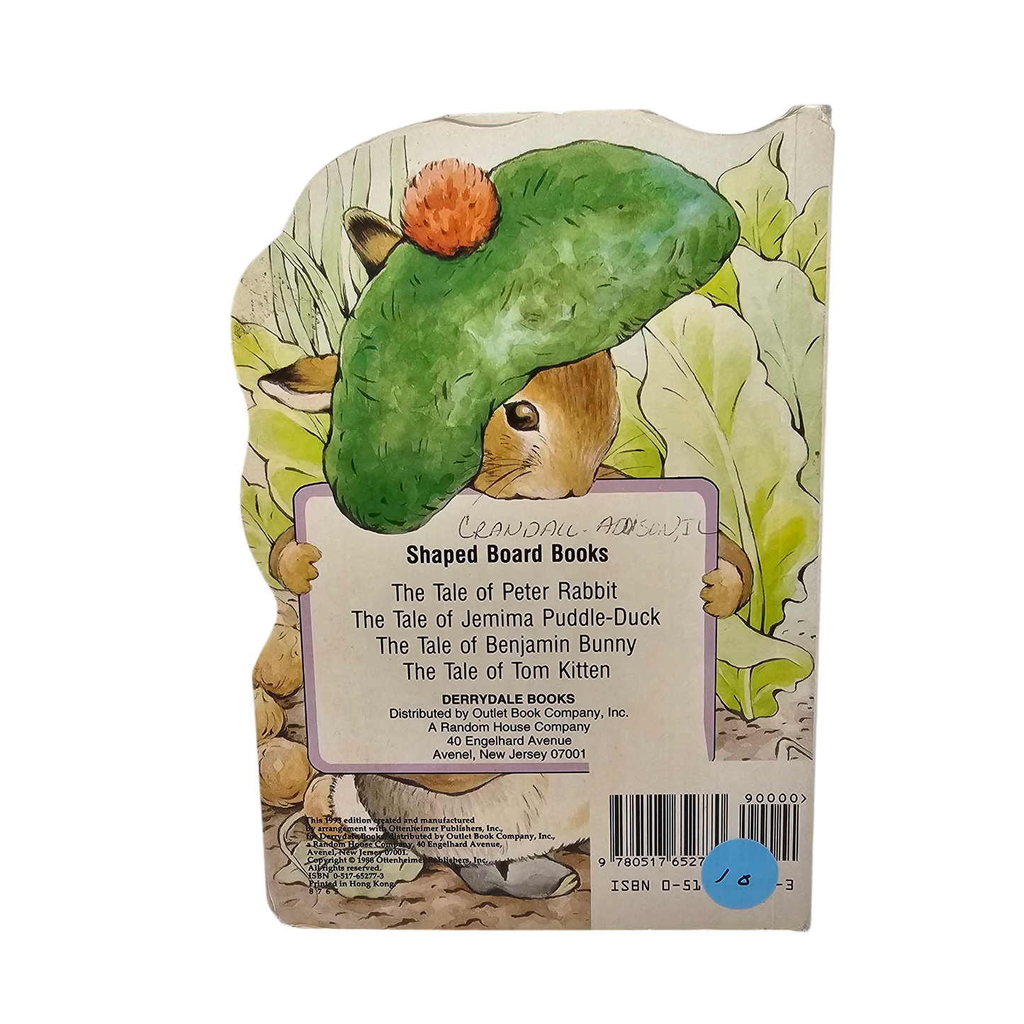 Beatrix Potter Board Book Set Benjamin Bunny Jemima Puddle-Duck