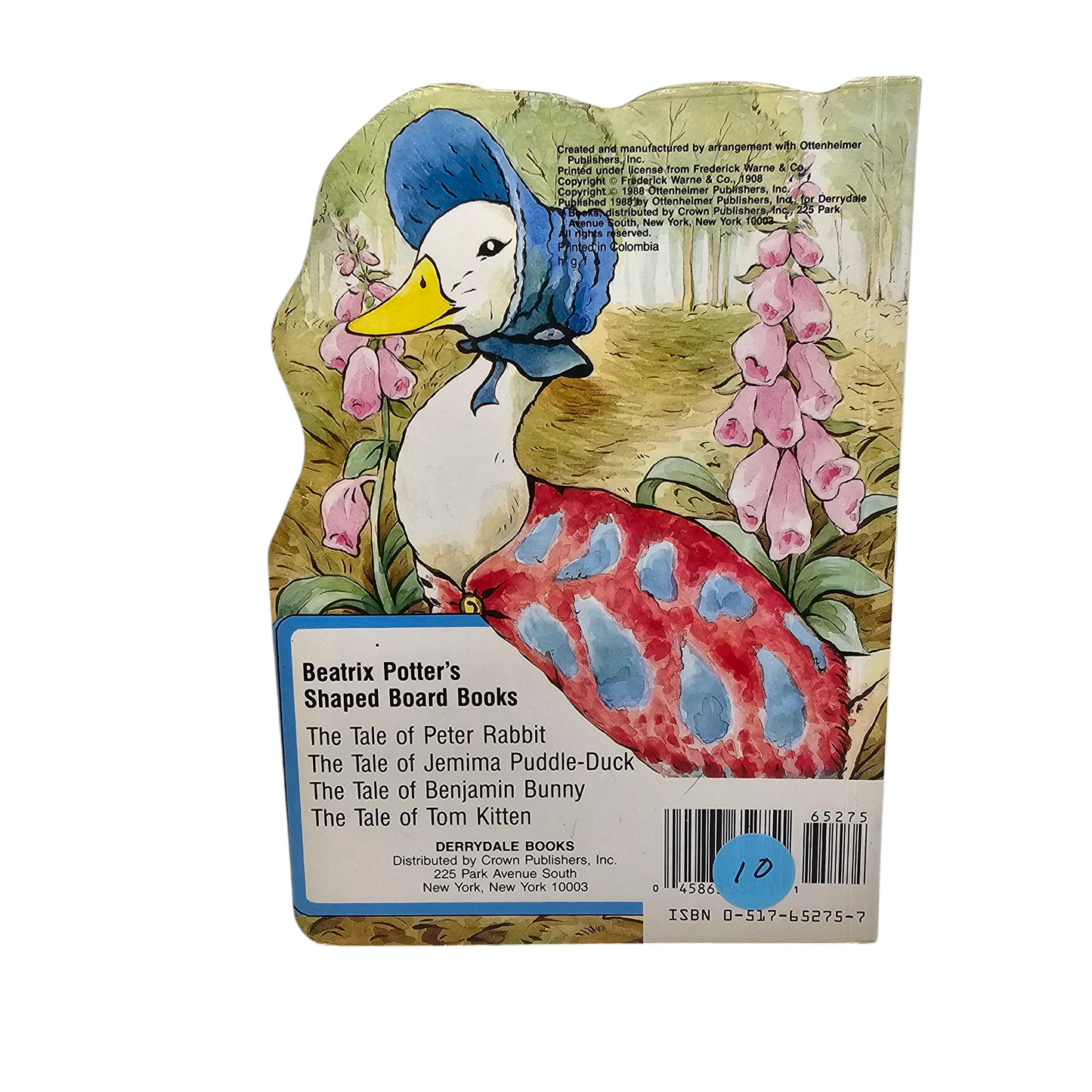 Beatrix Potter Board Book Set Benjamin Bunny Jemima Puddle-Duck