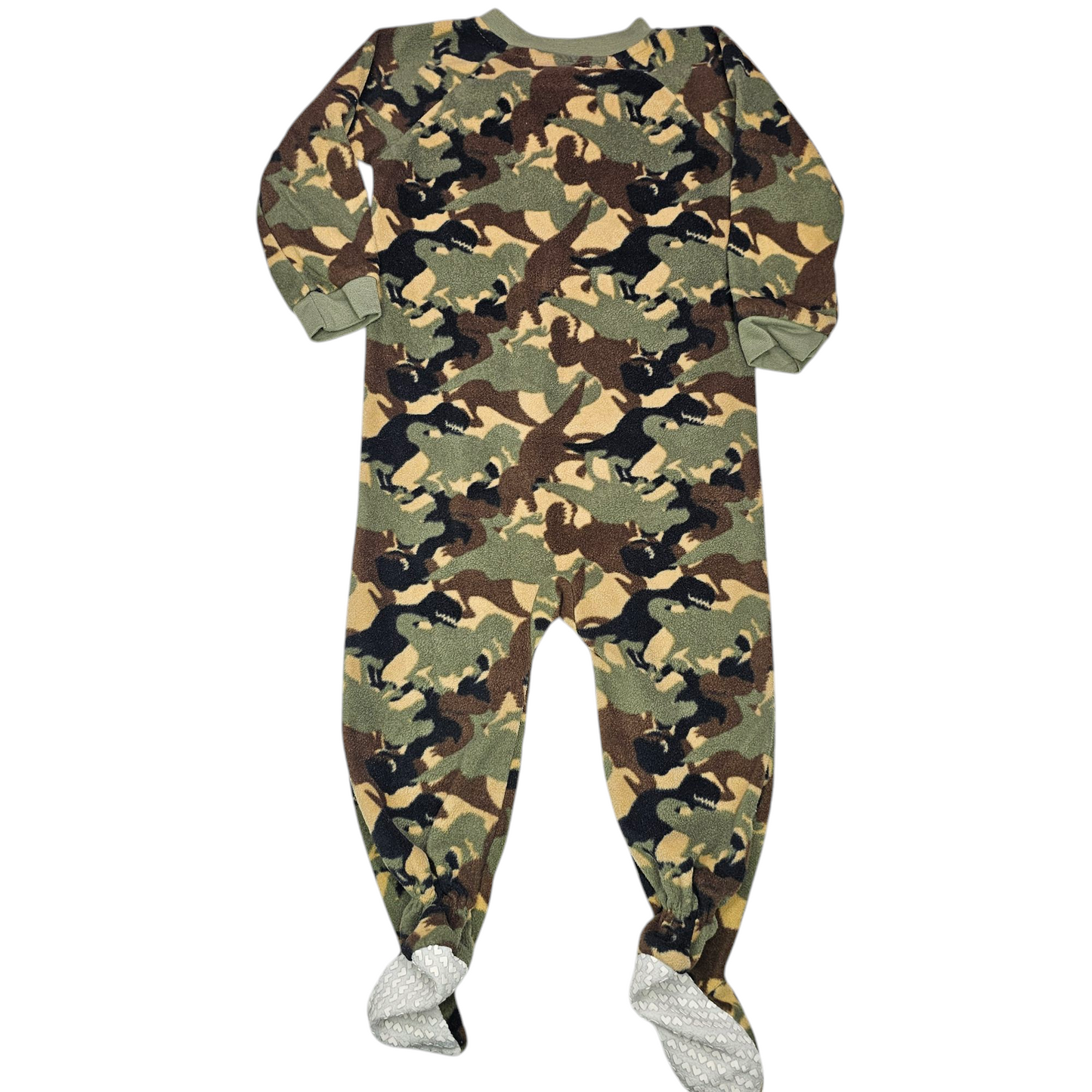 Free Style 24M Camo Dinosaur Fleece Sleeper