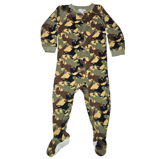 Free Style 24M Camo Dinosaur Fleece Sleeper