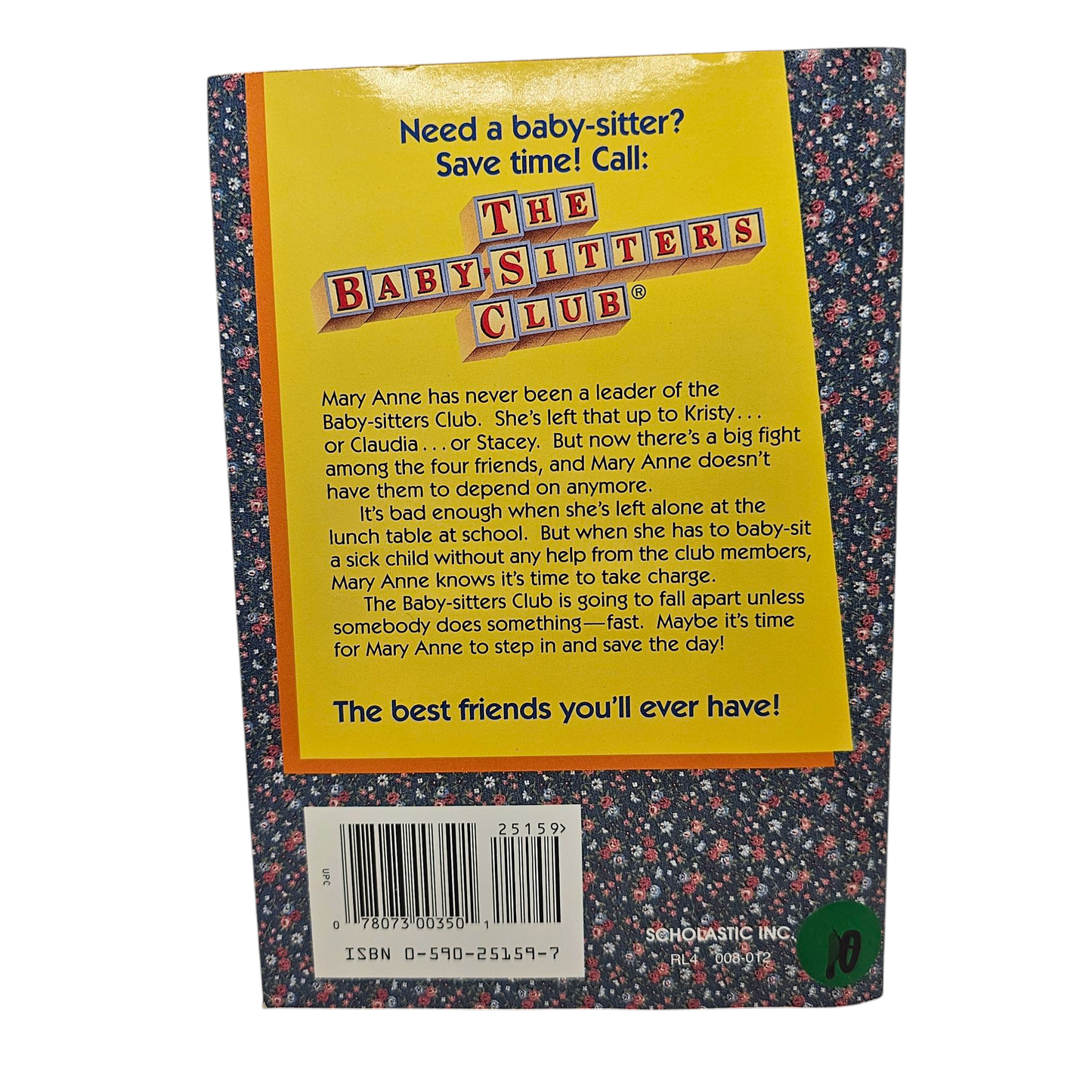 The Babysitters Club Mary Anne Saves the Day
