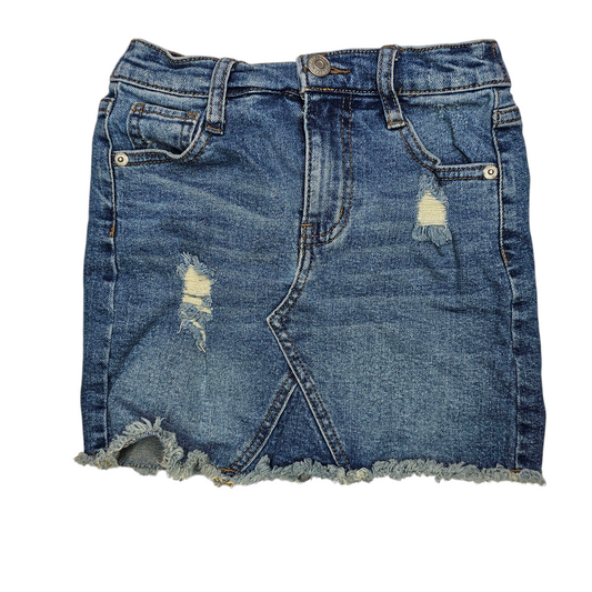 Cat & Jack S (6/6X) Distressed Denim Skirt