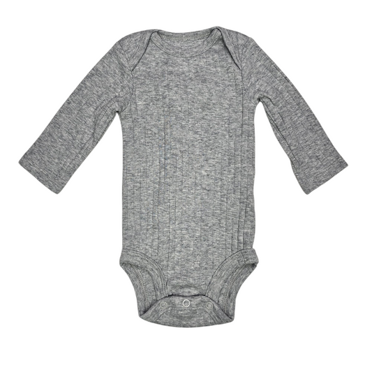 Child of Mine Carters 0-3M Ribbed Long Sleeve Bodysuit