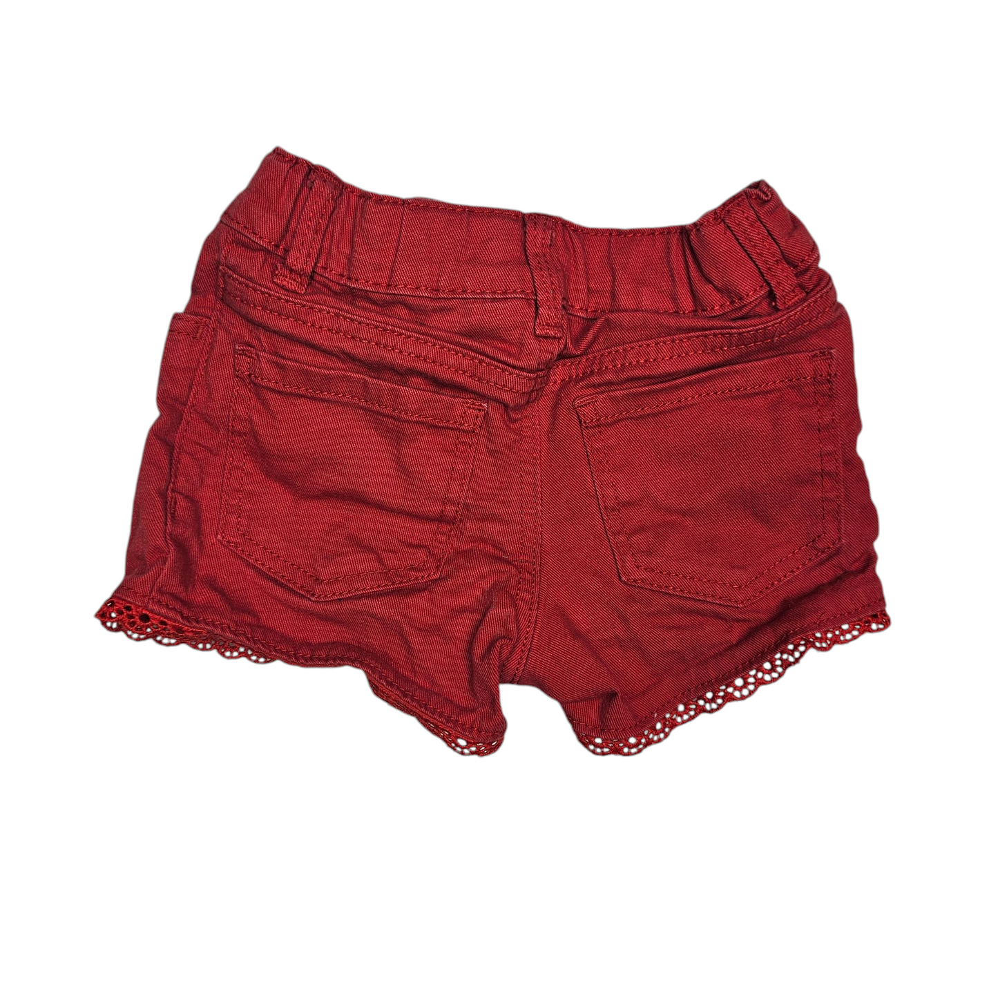 OshKosh 2T Red Denim Shorts