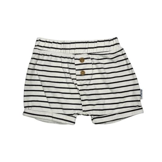Gerber 0-3M Striped Button Shorts