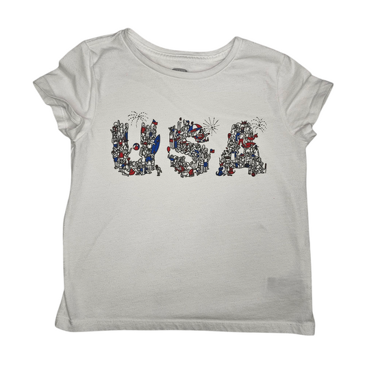 Old Navy Medium (8) USA Graphic Tee