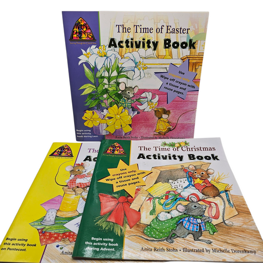 Mouse Prints Religious Activity Books Lot