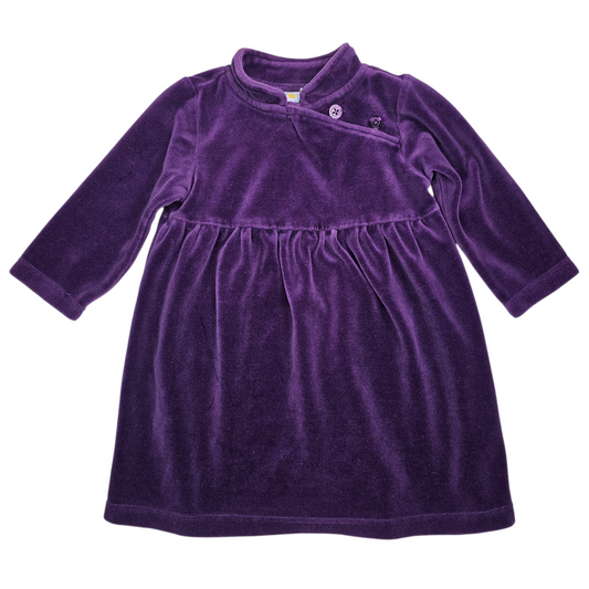 Miniwear 18M Dark Purple Velvet Dress