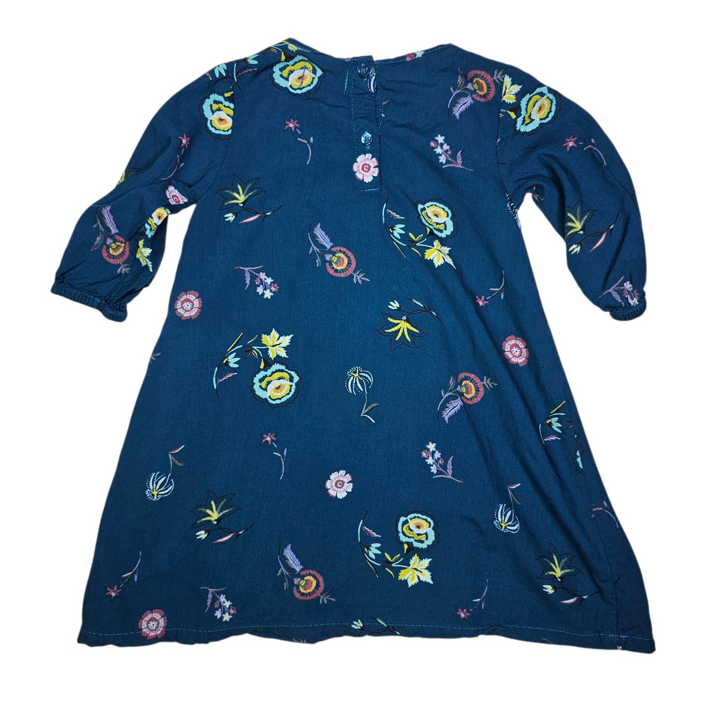 Old Navy 5T Teal Floral Dress