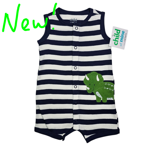 Child of Mine 3-6M Dinosaur Romper