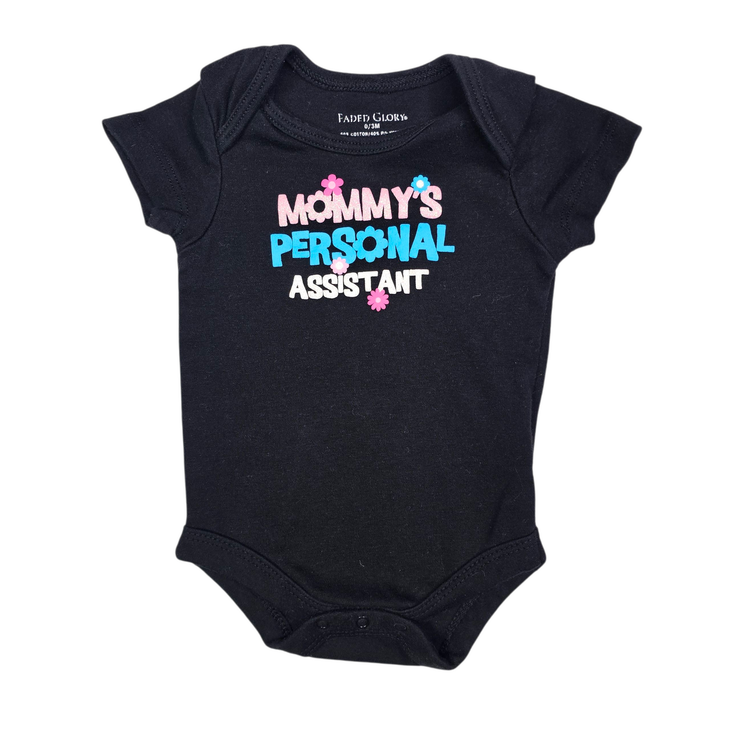Faded Glory 0-3M Graphic Bodysuit