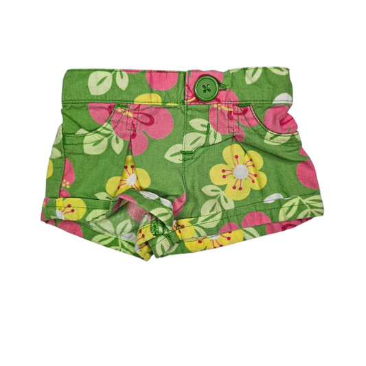 Just One Year Newborn Floral Shorts