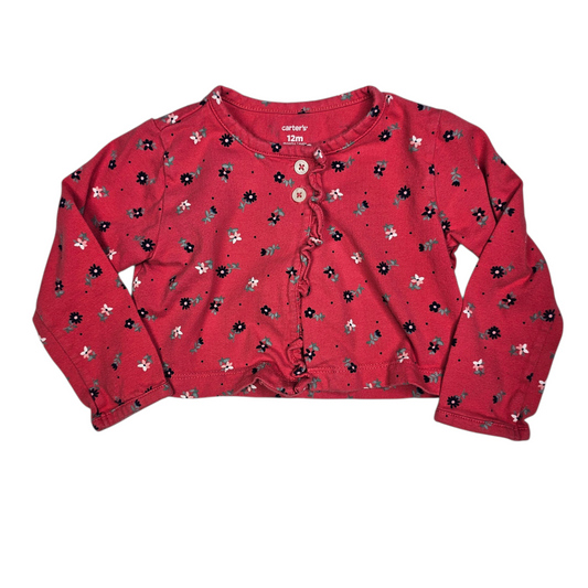 Carter's 12M Floral Cardigan