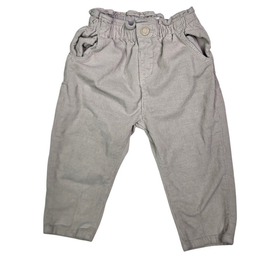 Zara 12-18M Gray Corduroy Pants