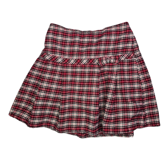 Gymboree 12 Red Plaid Skort