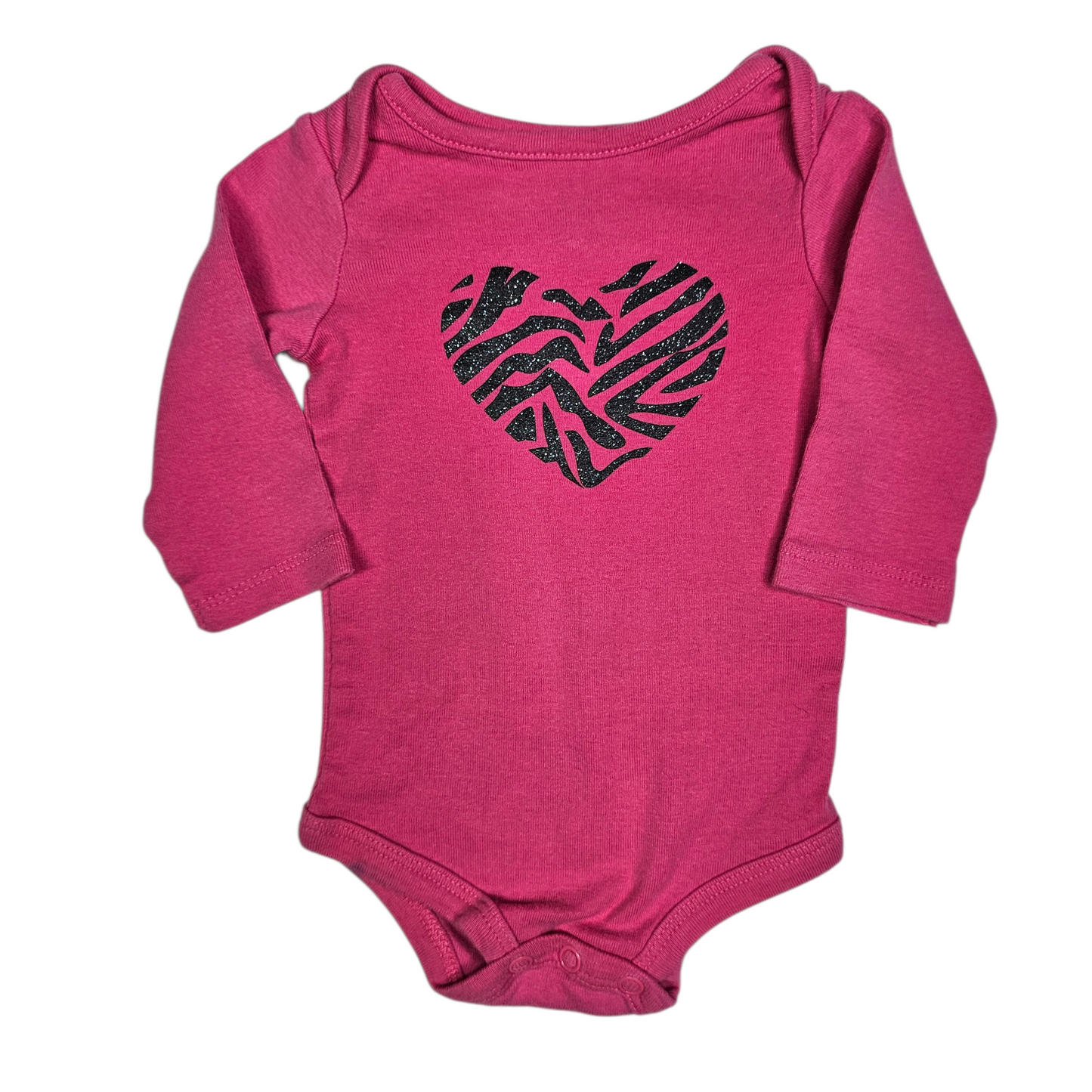 Baby Starters 0-3M Zebra Print 3 Piece Set