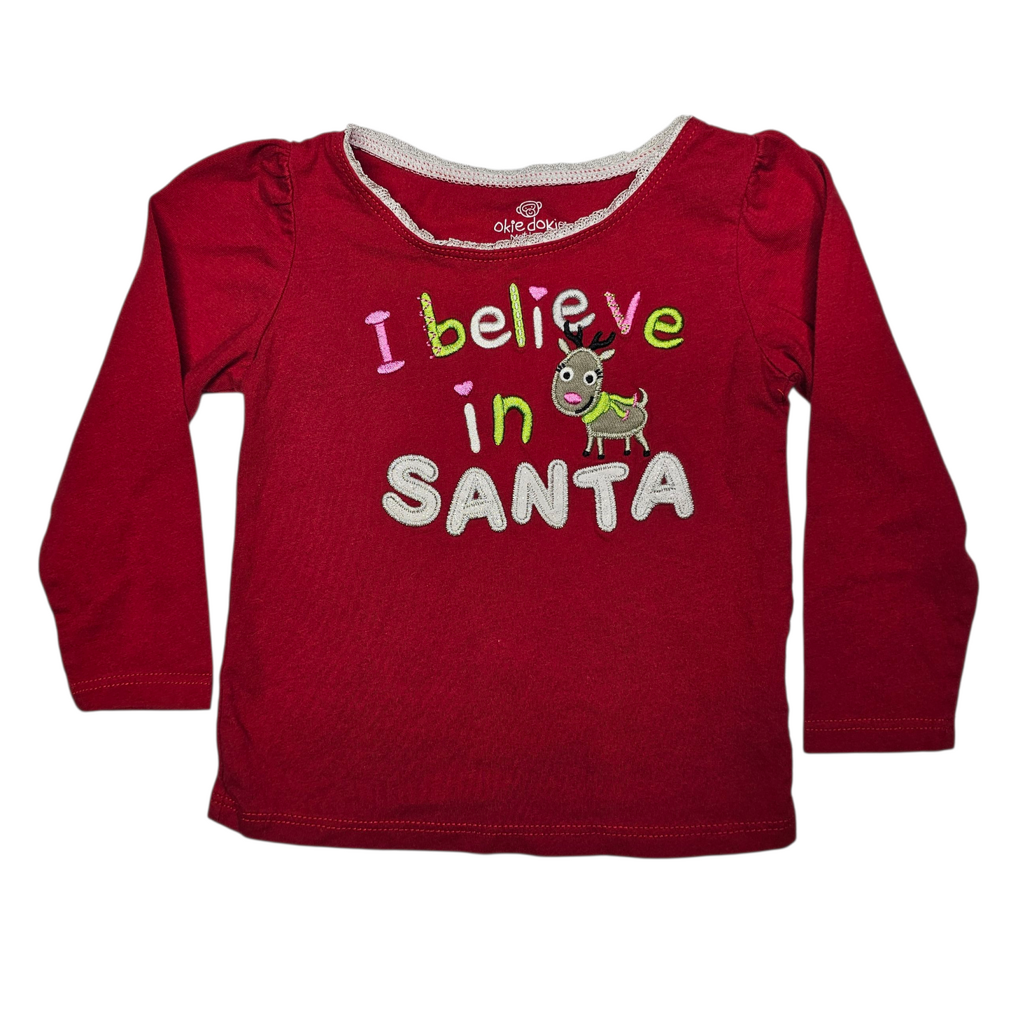 Okie Dokie 18M Santa Long Sleeve