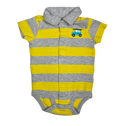 Carters 6M Striped Polo Bodysuit