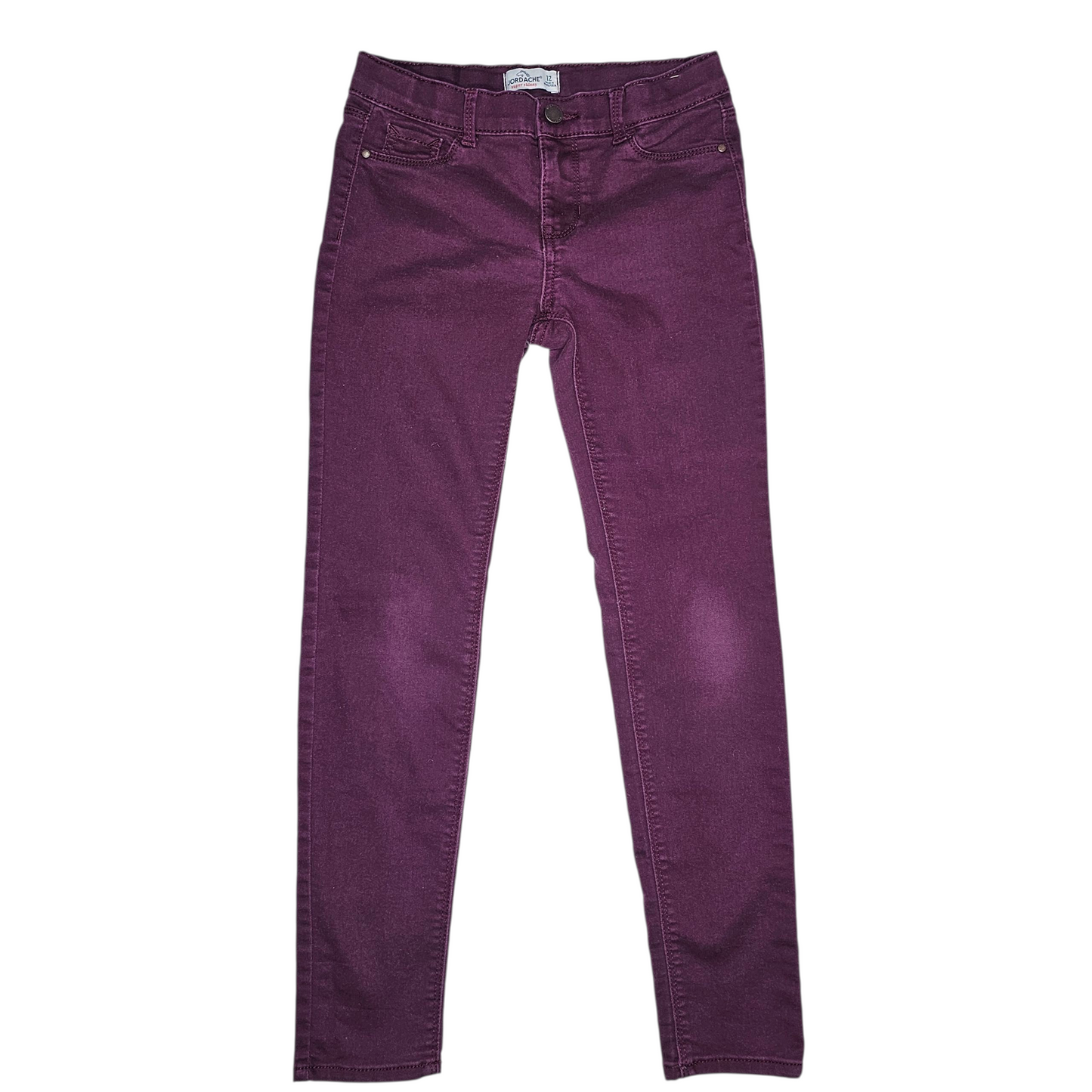 Jordache 12 Slim Burgundy Super Skinny Jeans