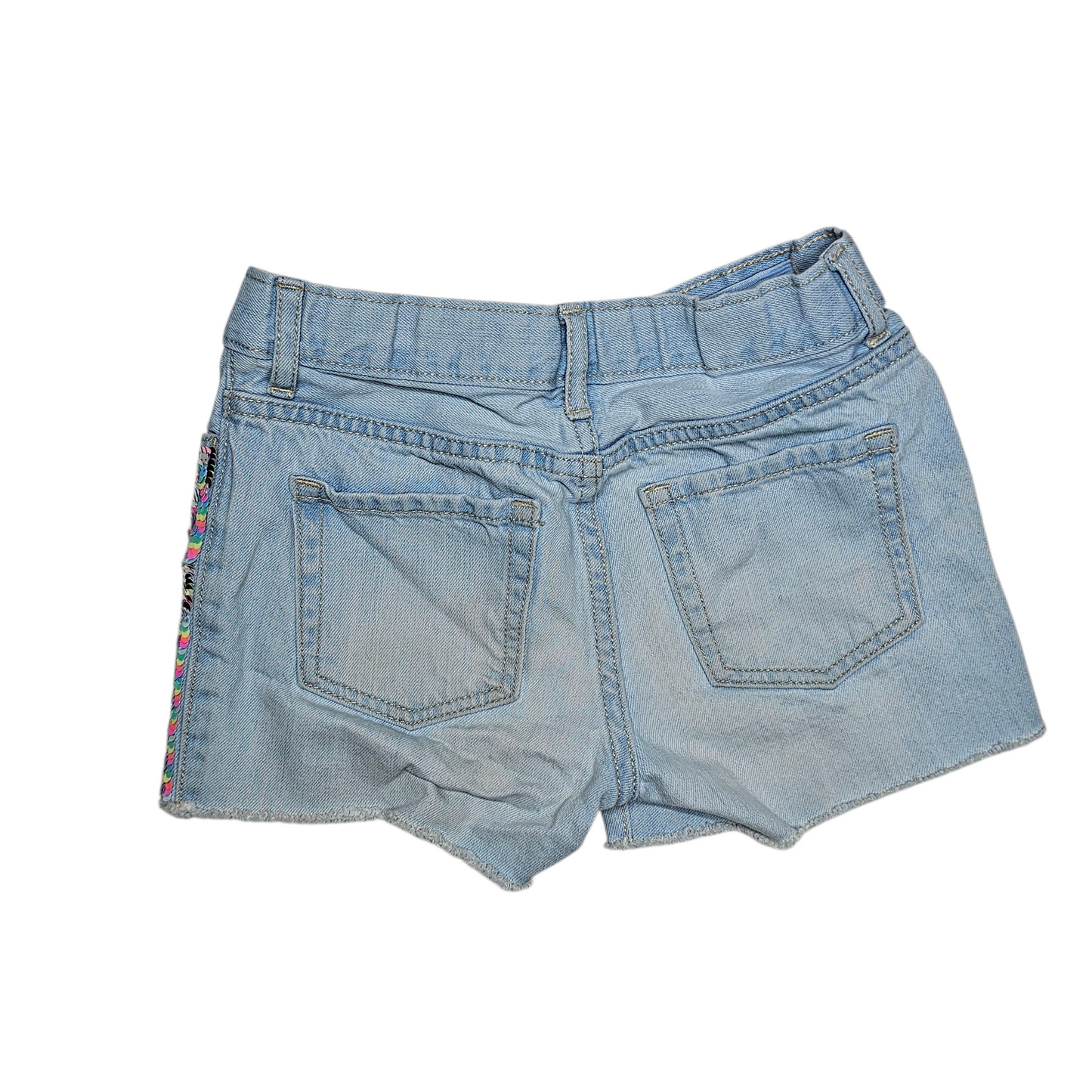 Children's Place 8 Sequin Side Denim Shorts