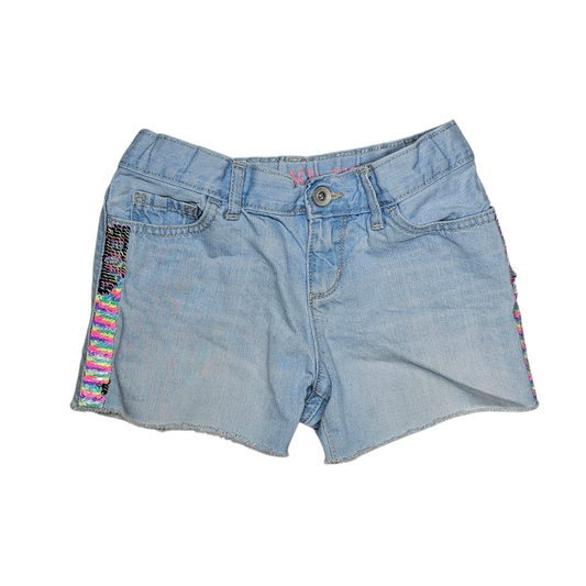 Children's Place 8 Sequin Side Denim Shorts