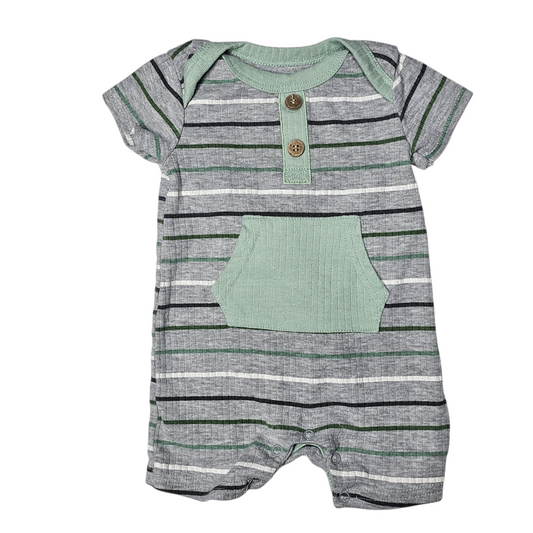 Millie & Myles 0-3M Striped Romper