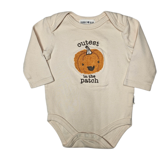 Rabbit Bear 3-6M Pumpkin Bodysuit