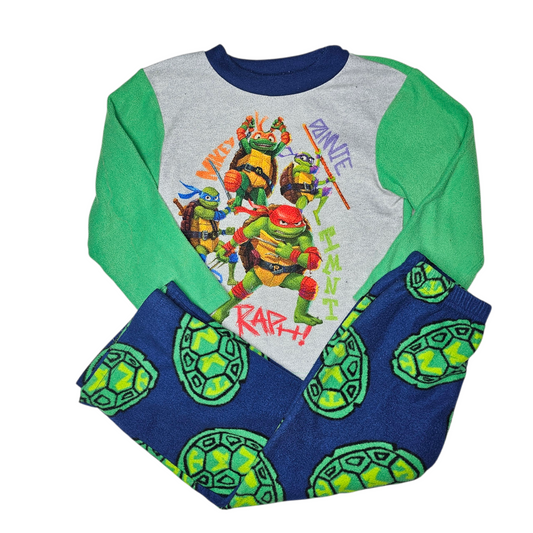 TMNT XS (4) Fleece Pajamas Set