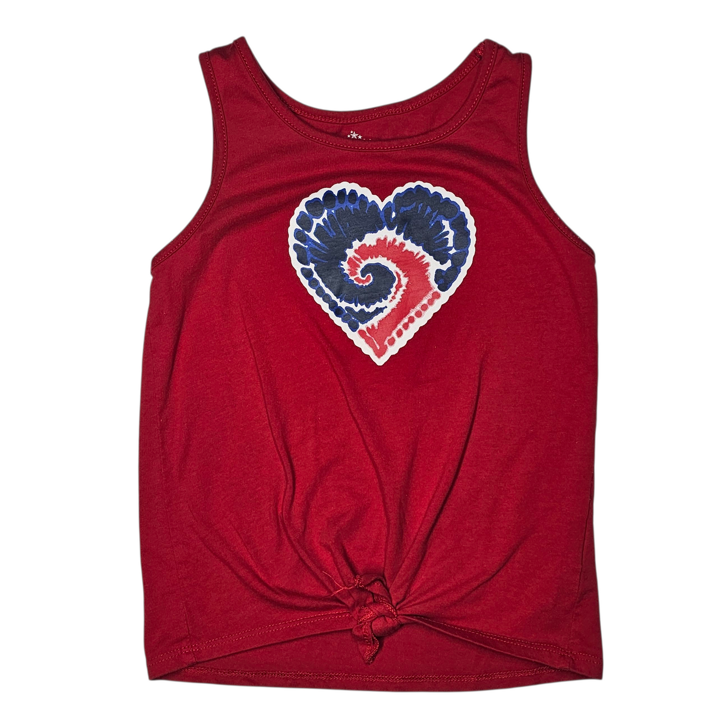 6/6X Patriotic Heart Tank Top