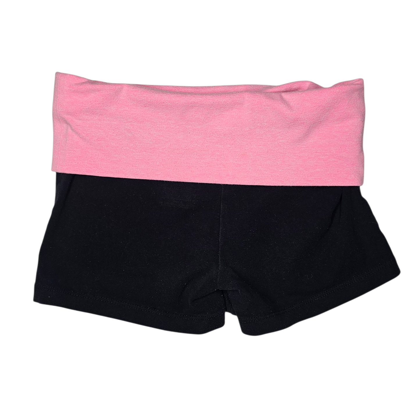 Danskin Now M 7/8 Black Pink Shorts