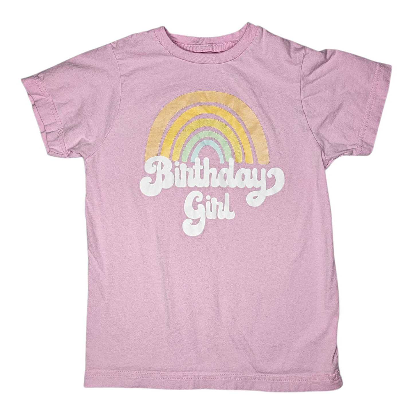 7/8 Pink Birthday Girl T-Shirt