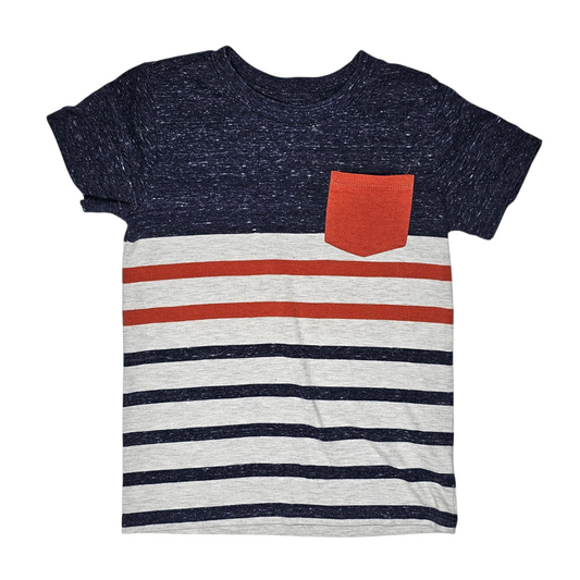 Cat & Jack 4T Striped Pocket Tee