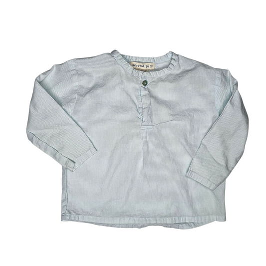 Serendipity 18M Light Blue Button Top
