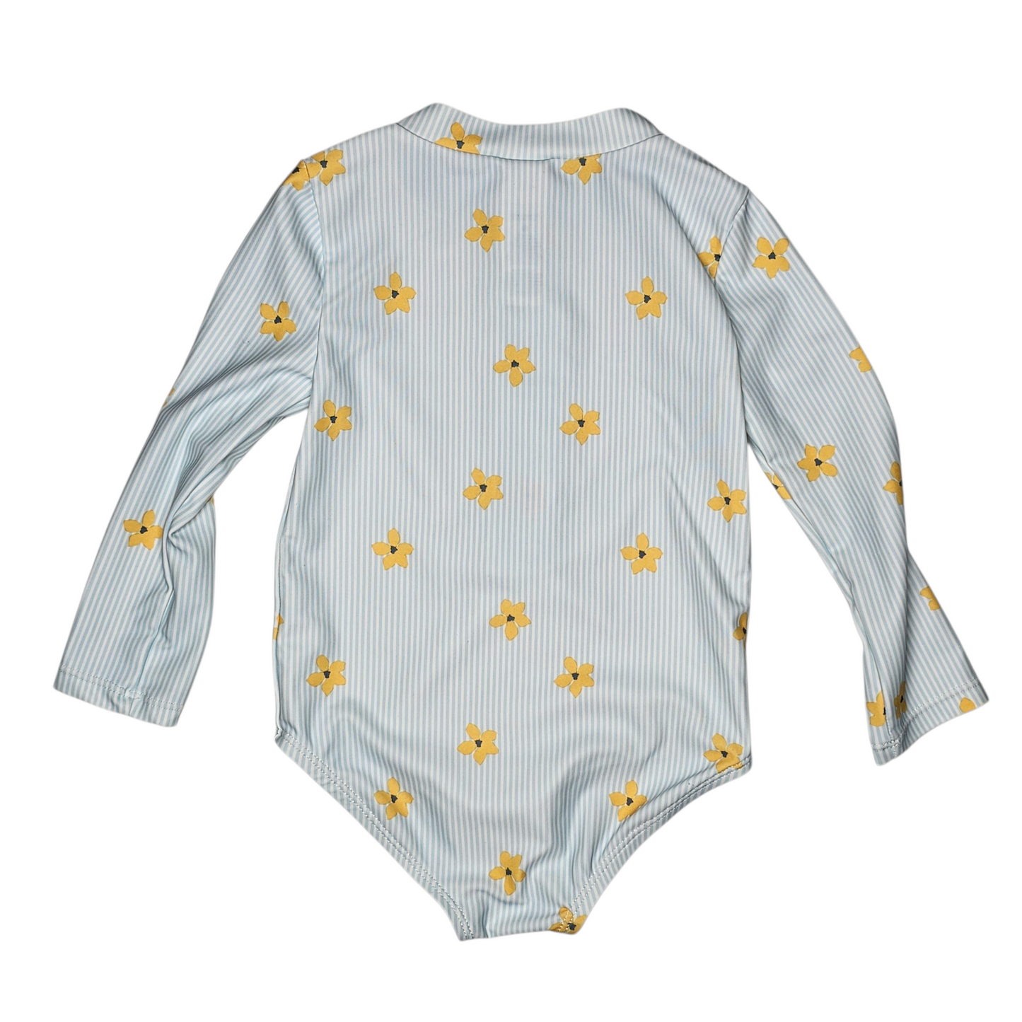 Just One You 18M Striped Long Sleeve Swim