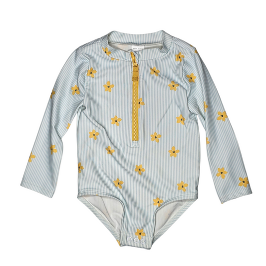 Just One You 18M Striped Long Sleeve Swim