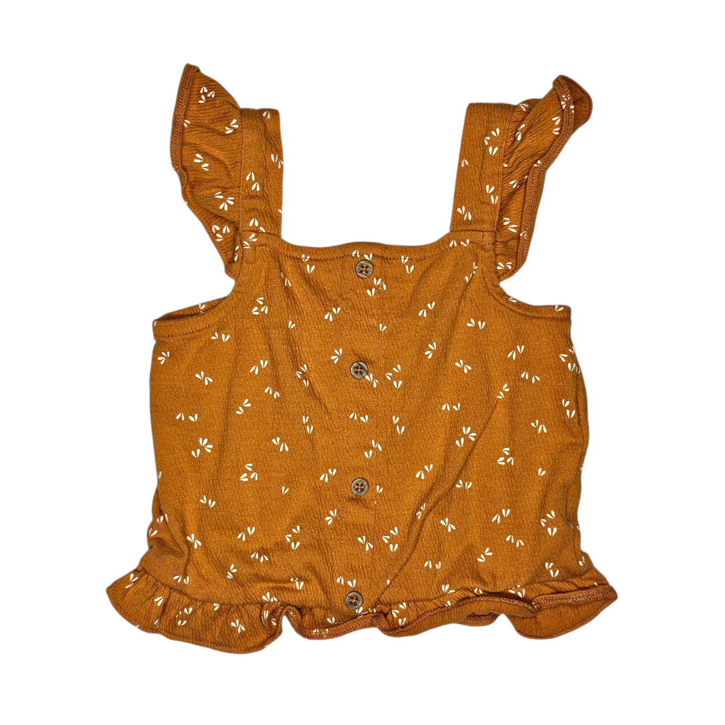 Carter's 2T Ruffle Button Front Sleeveless Top