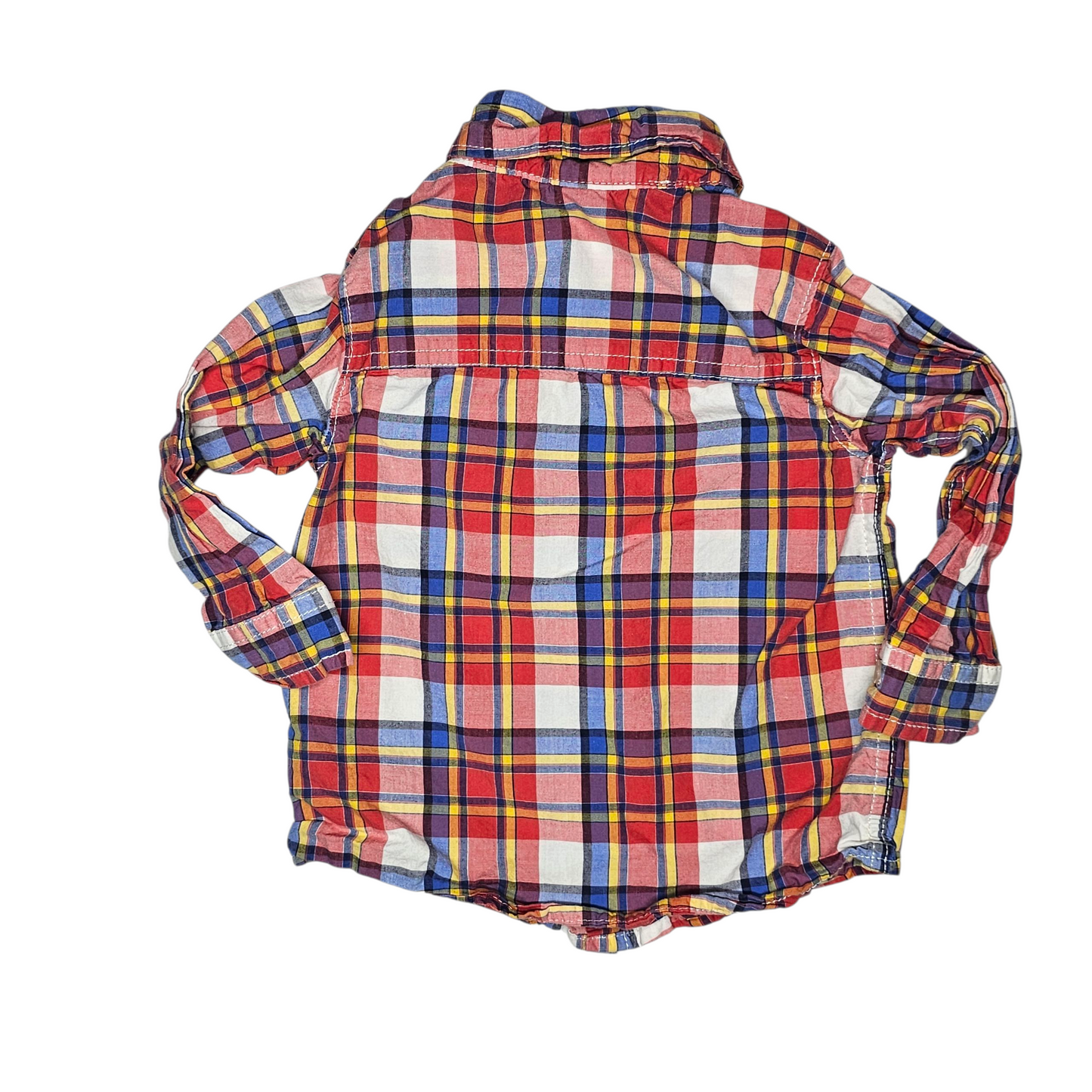Carter's 12M Plaid Button Up