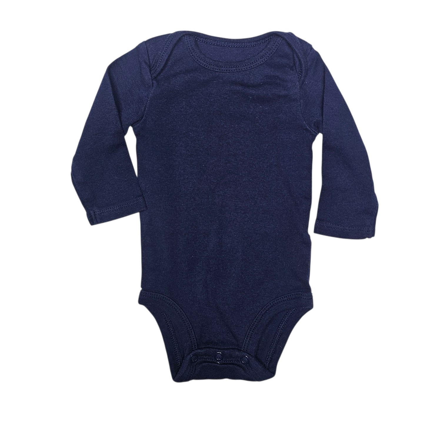 Child of Mine 0-3M Navy Blue Long Sleeve Bodysuit