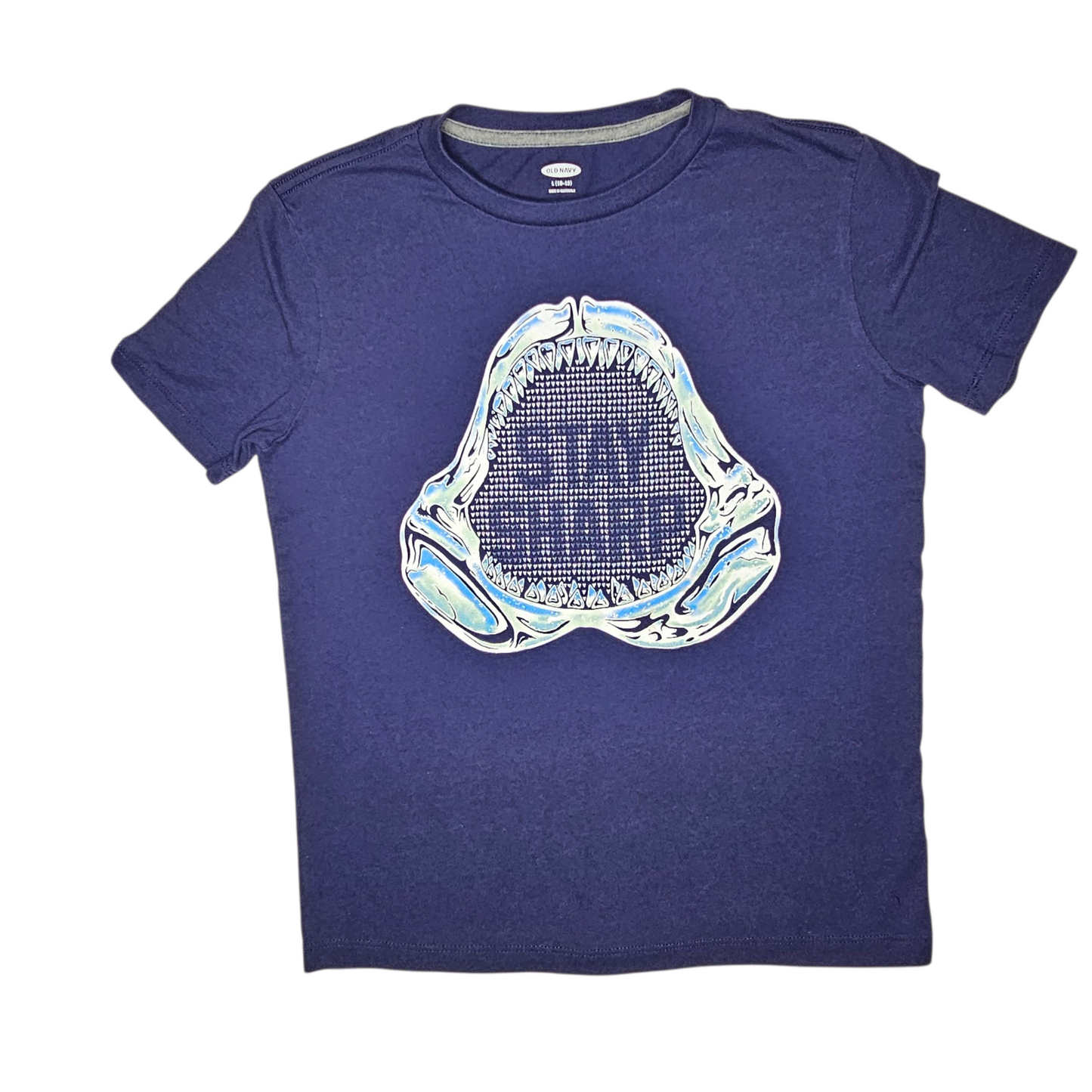 Old Navy L 10/12 Shark Graphic T-Shirt