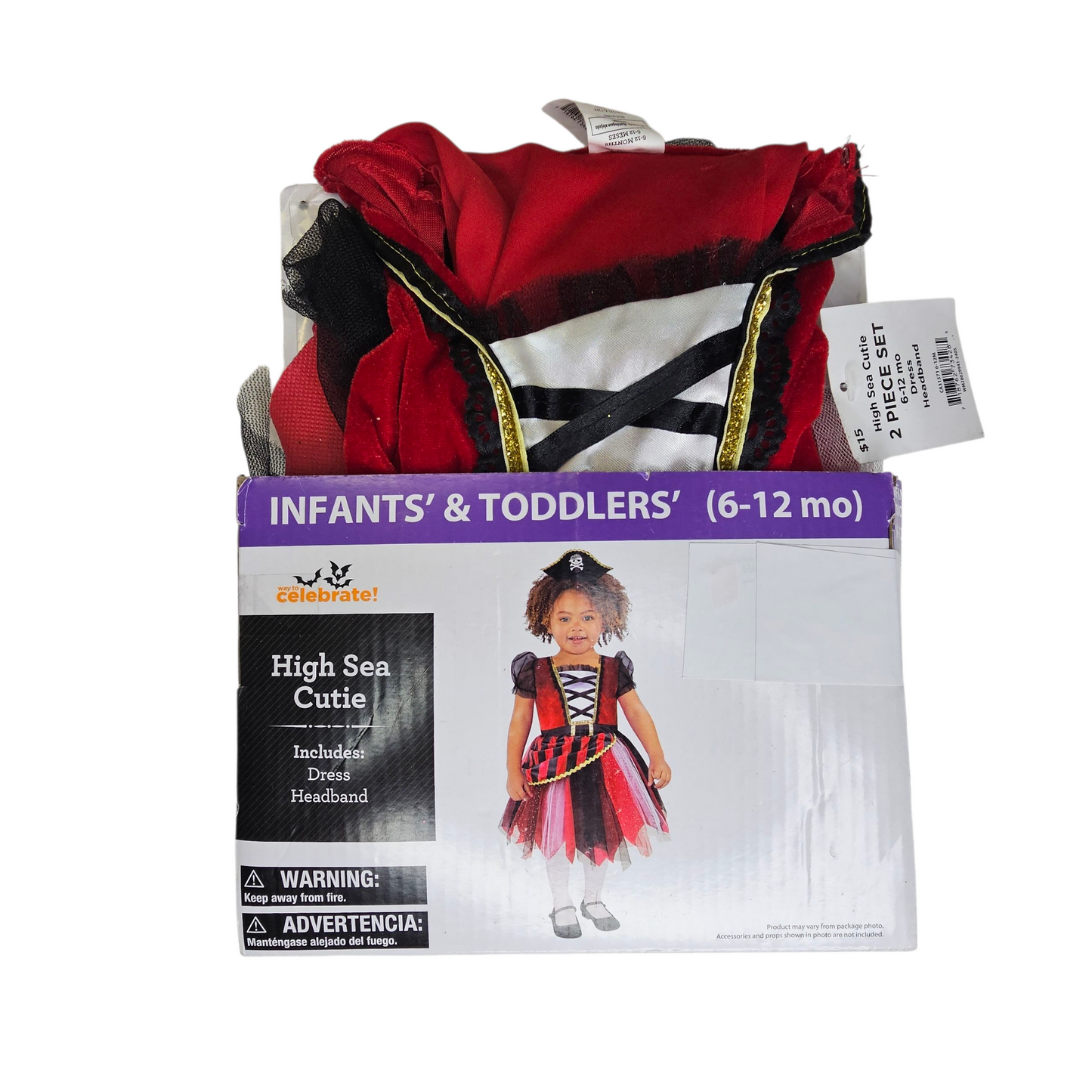 6-12M High Sea Cutie Pirate Costume