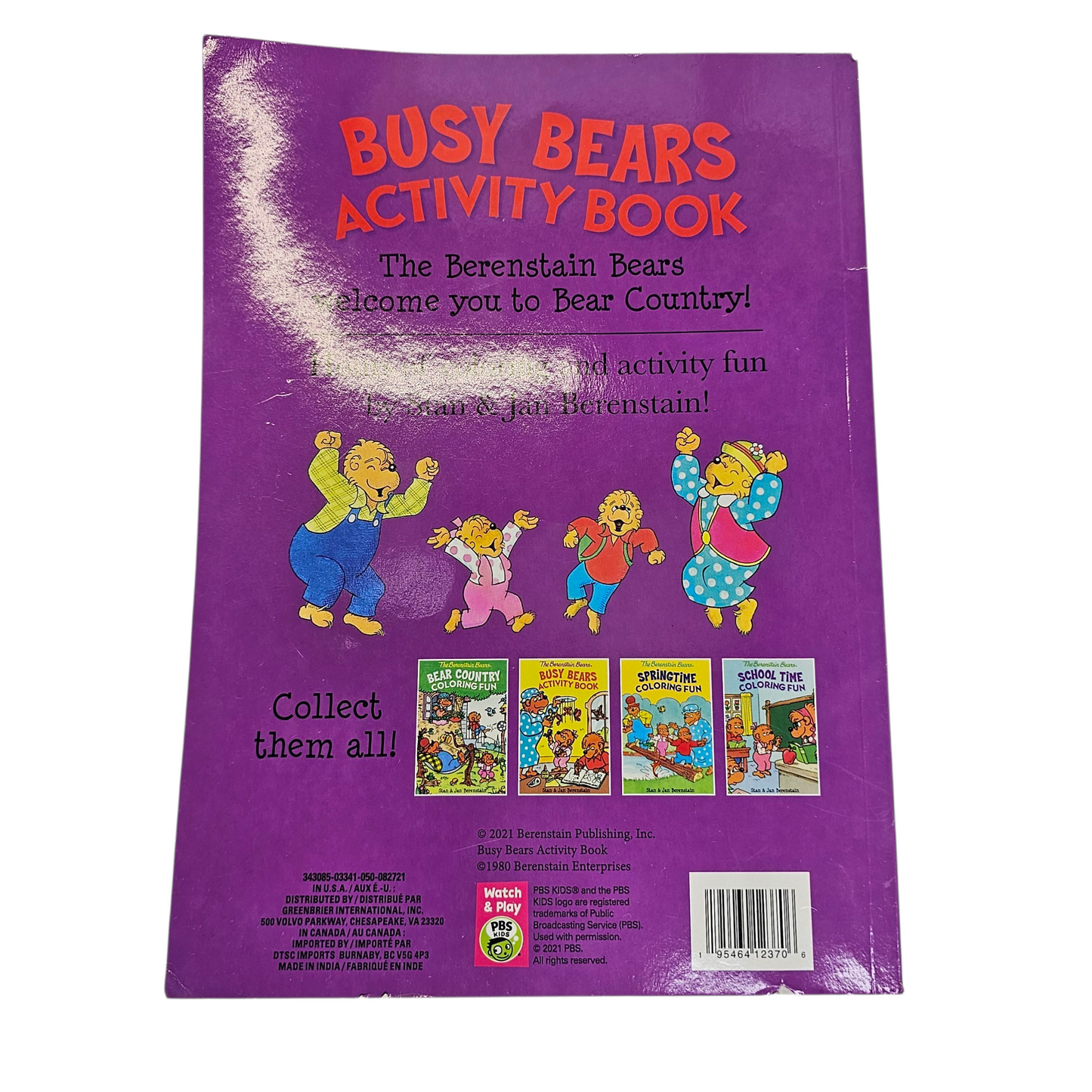 Berenstain Bears Busy Bears Activity Book