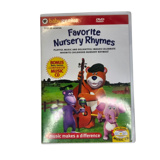 Baby Genius Favorite Nursery Rhymes DVD & CD