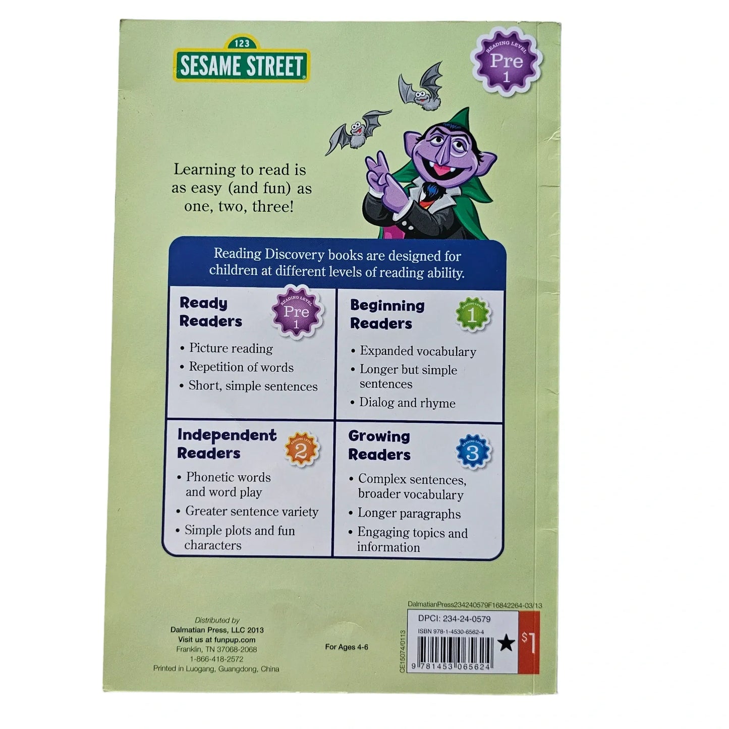 Sesame Street Monsters One to Ten