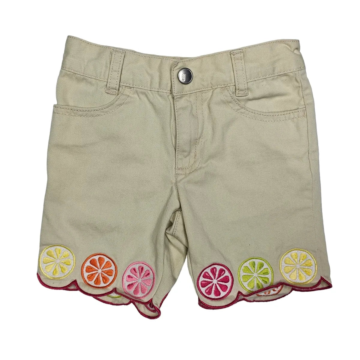 Gymboree 3 Khaki Embroidered Shorts