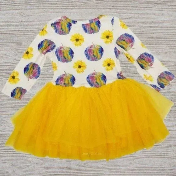 12M Sunflower Rainbow Tutu Dress