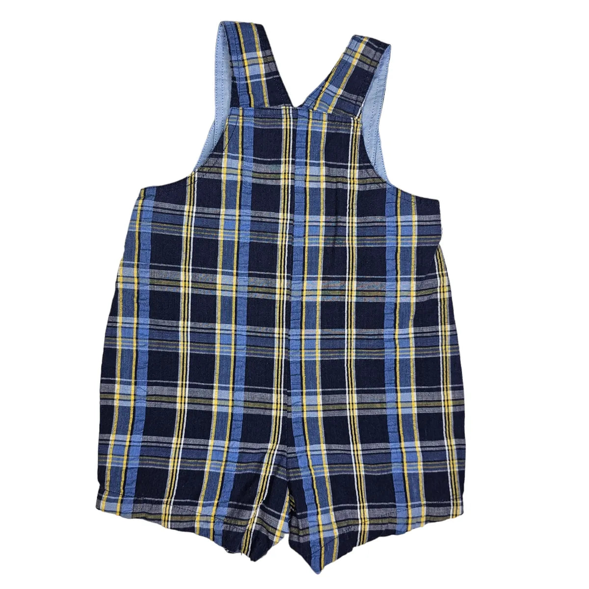 Carters 6-9M Vintage Plaid Shortalls