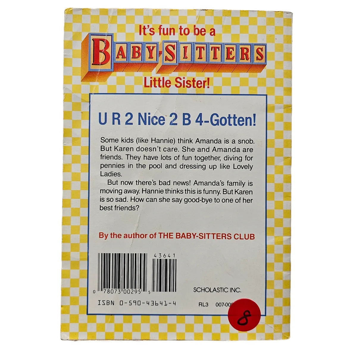 Baby-Sitters Club Little Sister #19 Karen's Good-bye