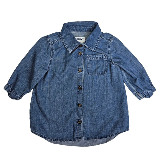 Old Navy 3T Chambray Button Up