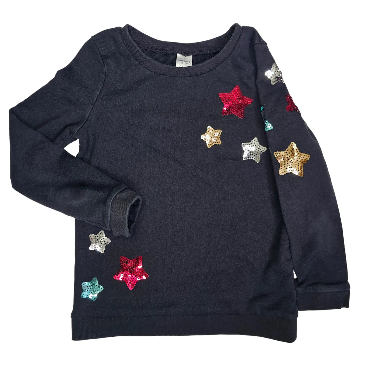 Carters 6/6x Sequin Star Sweatshirt