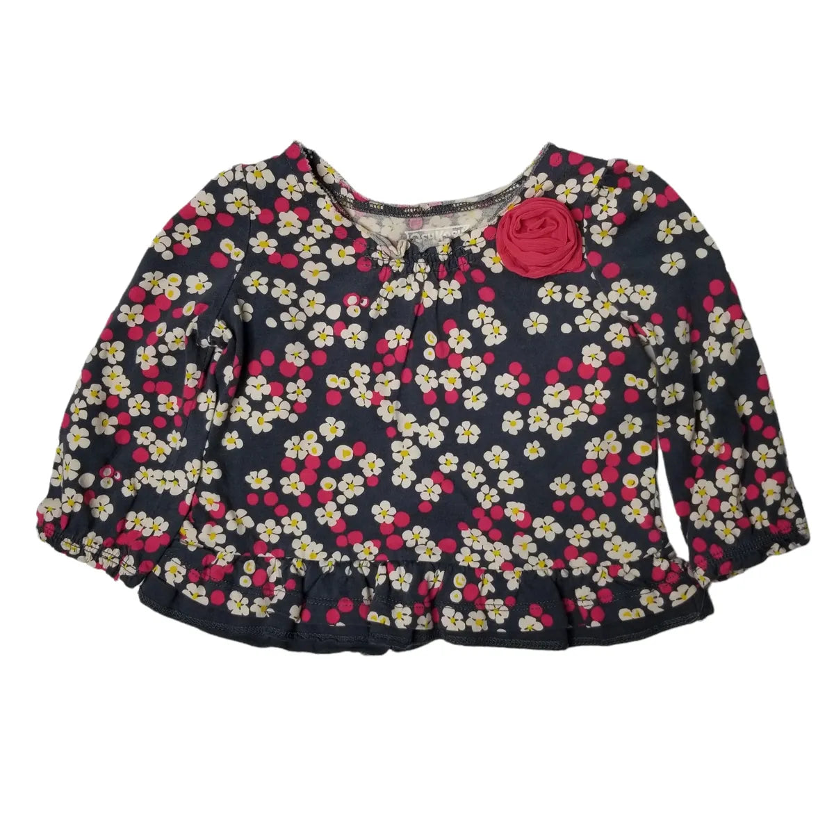 OshKosh 6M Flower Polka Dot Top